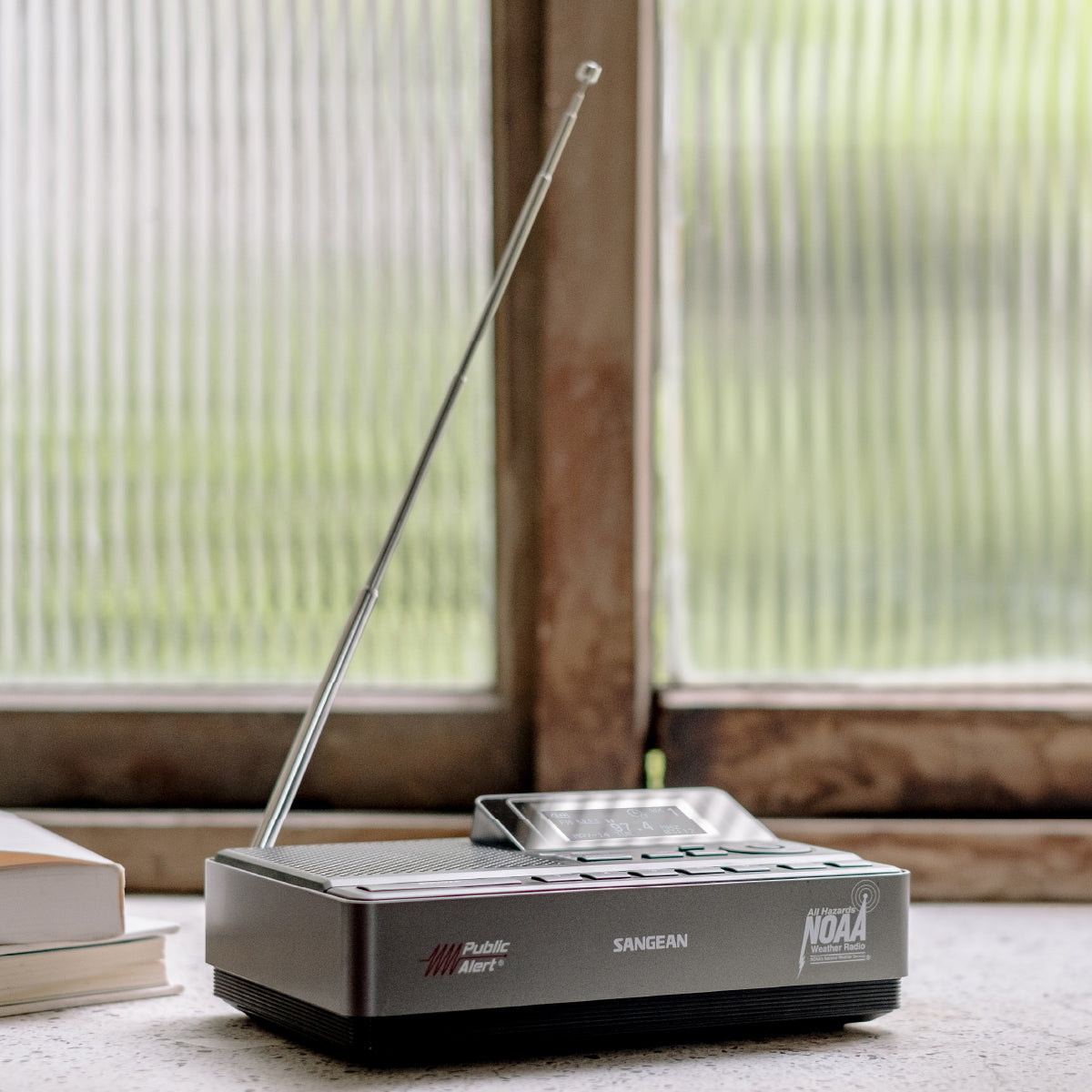 S.A.M.E. Weather Hazard Alert Radio w/ AM/FM Clock • Public Alert Radio • NOAA