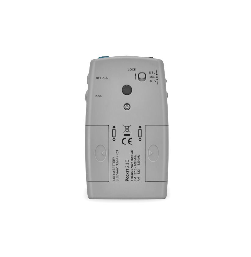 Sangean-FM-Stereo / AM Pocket Receiver with Built-in Speaker