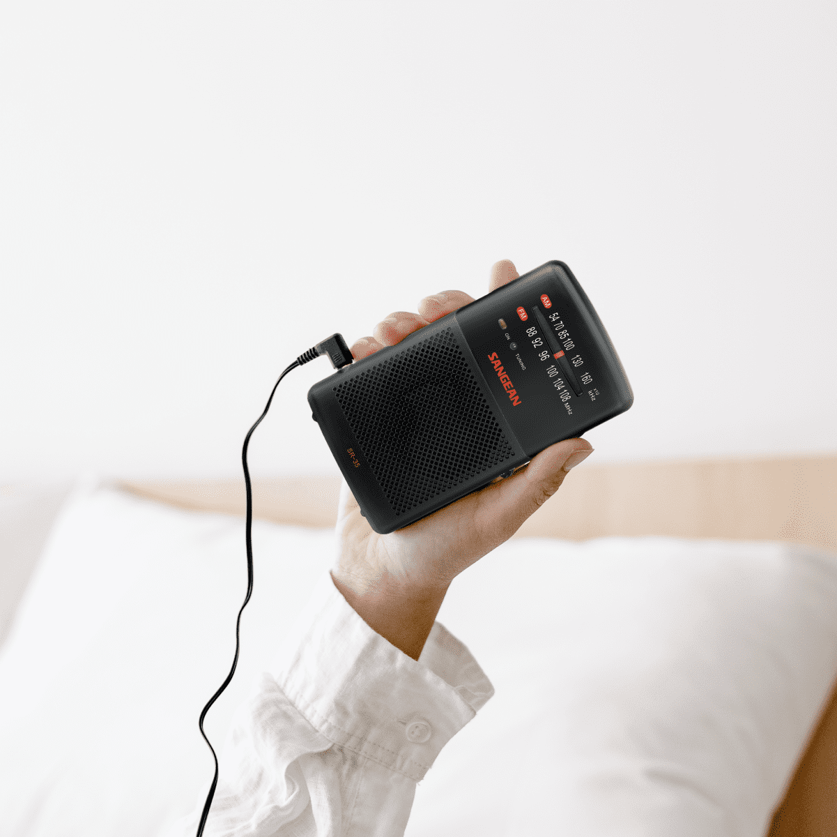 Sangean-FM / AM Hand-Held Receiver with Built-in Speaker