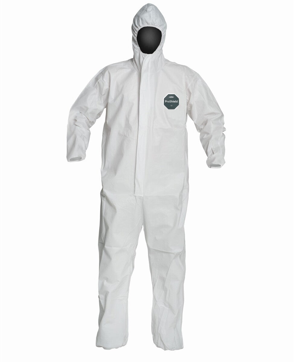 DuPont White ProShield® 50 8 mil Chemical Protective Coveralls