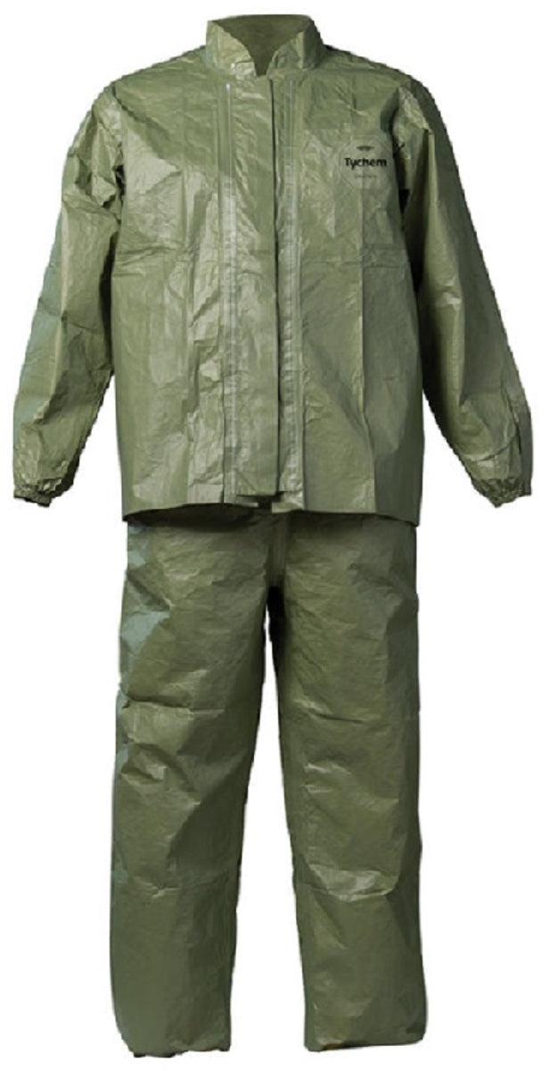 DuPont X-Large Green Tychem® 2000 SFR 7.5 mil Chemical Protective Bib Pants/Overalls