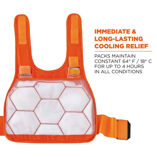 Ergodyne - Chill-Its 6215 Premium FR Phase Change Cooling Vest with Rechargeable Packs