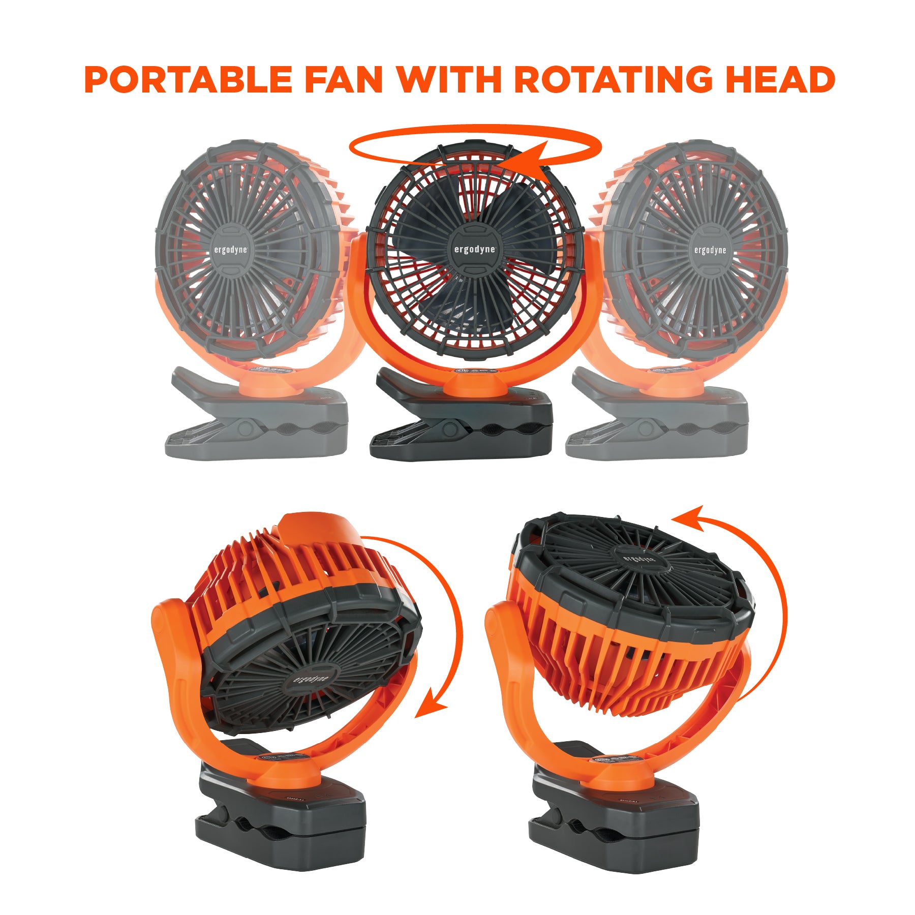 Ergodyne - Chill-Its 6090 Rechargeable Portable Jobsite Fan