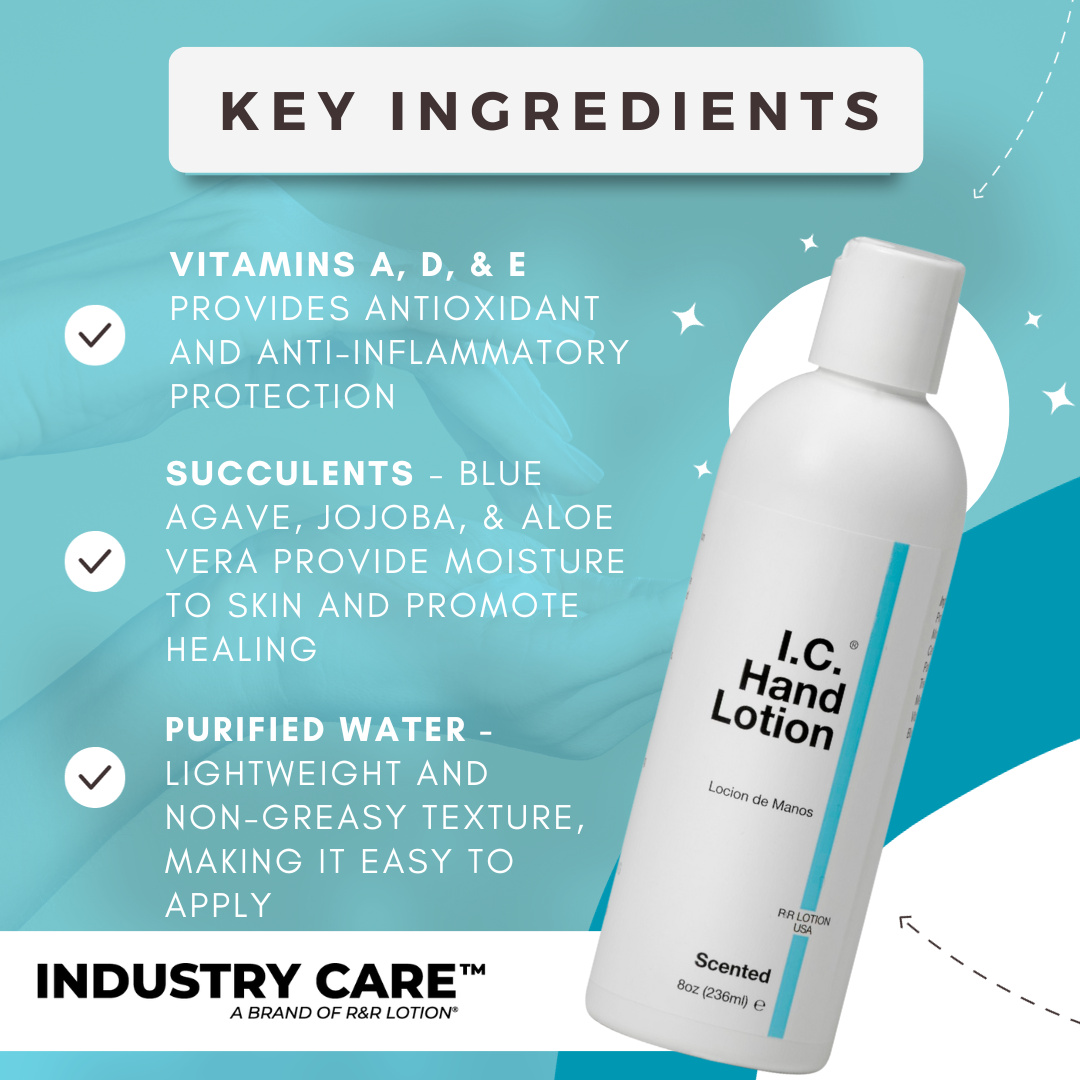 Blue IC Pregloving Antistatic Moisturizing Lotion 8 oz