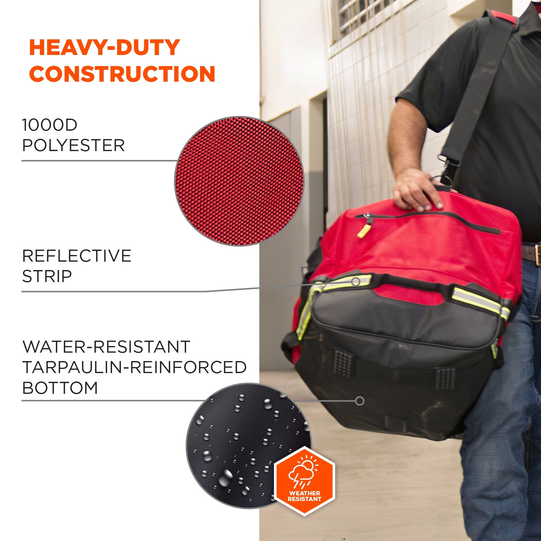 Erogdyne - Arsenal 5008 Firefighter Turnout Bag - Work Gear Duffel Bag, 126L