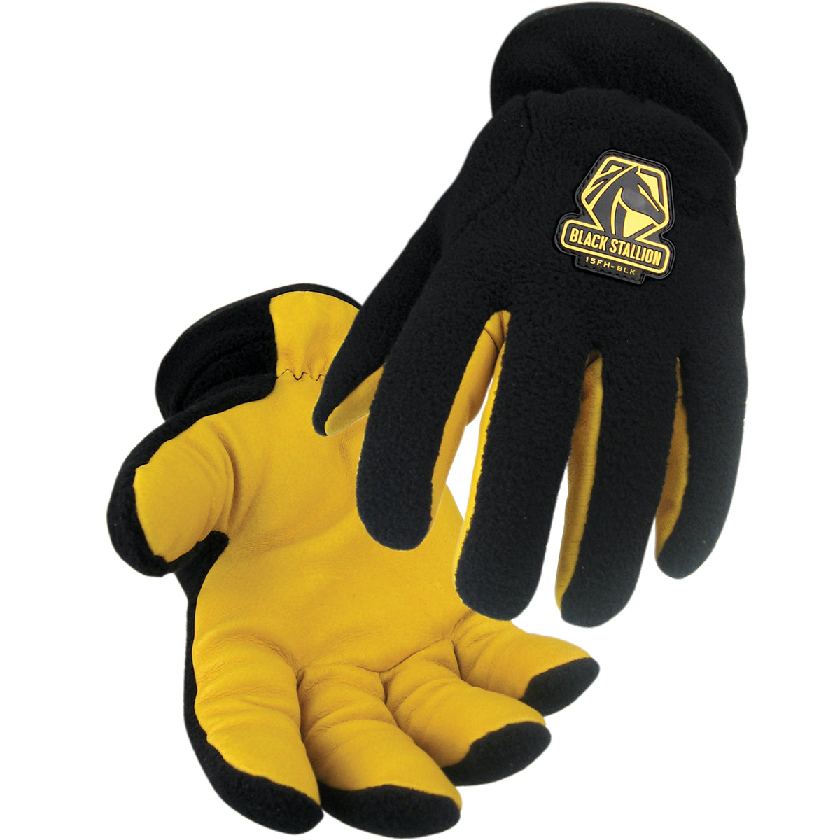Black Stallion Pigskin Water Resistant Winter Glove - 15FH-BLK
