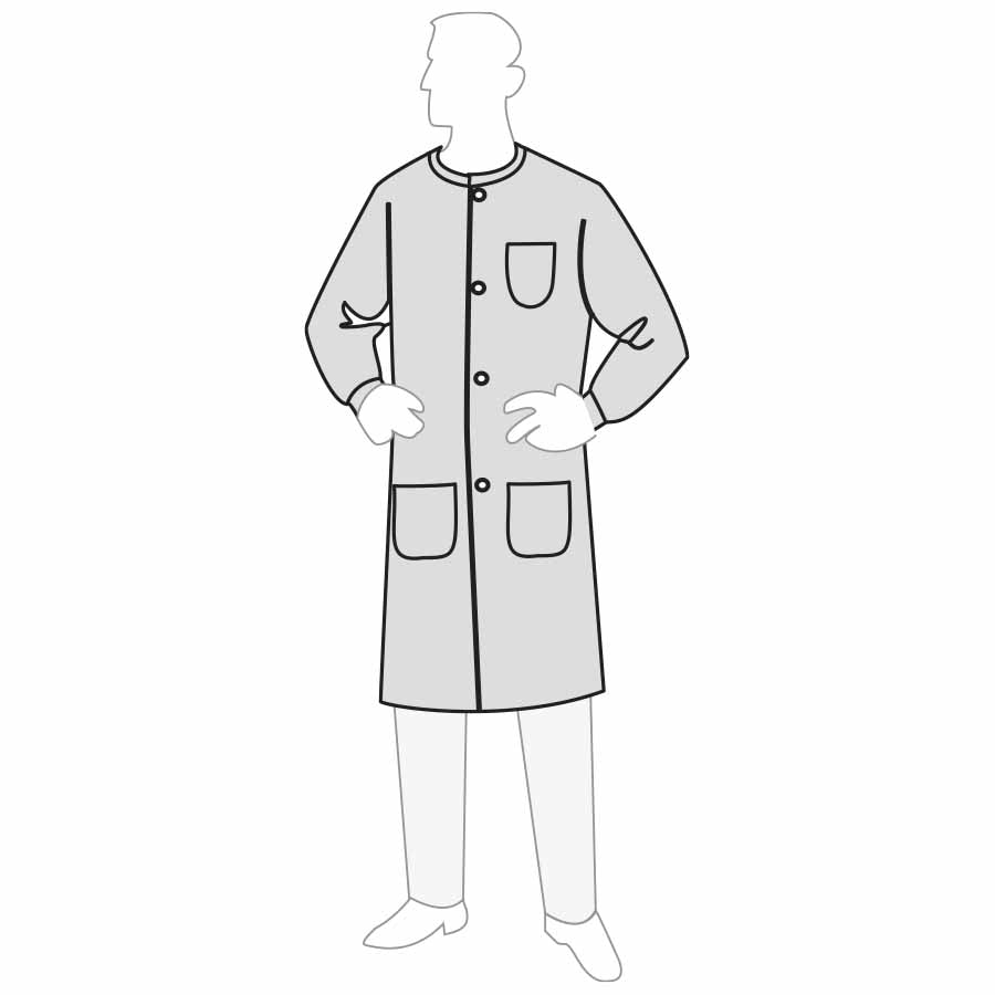 Liberty - Progard Lab Coat - 3 Pockets W/ Knit Collar & Cuff - Case of 25
