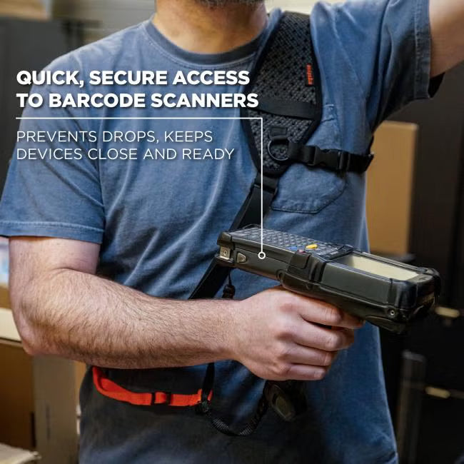 Squids 3143 Barcode Scanner Sling Lanyard - Breakaway Design, Ergonomic Fit, EVA Foam Padding, Adjustable Sling Buckle