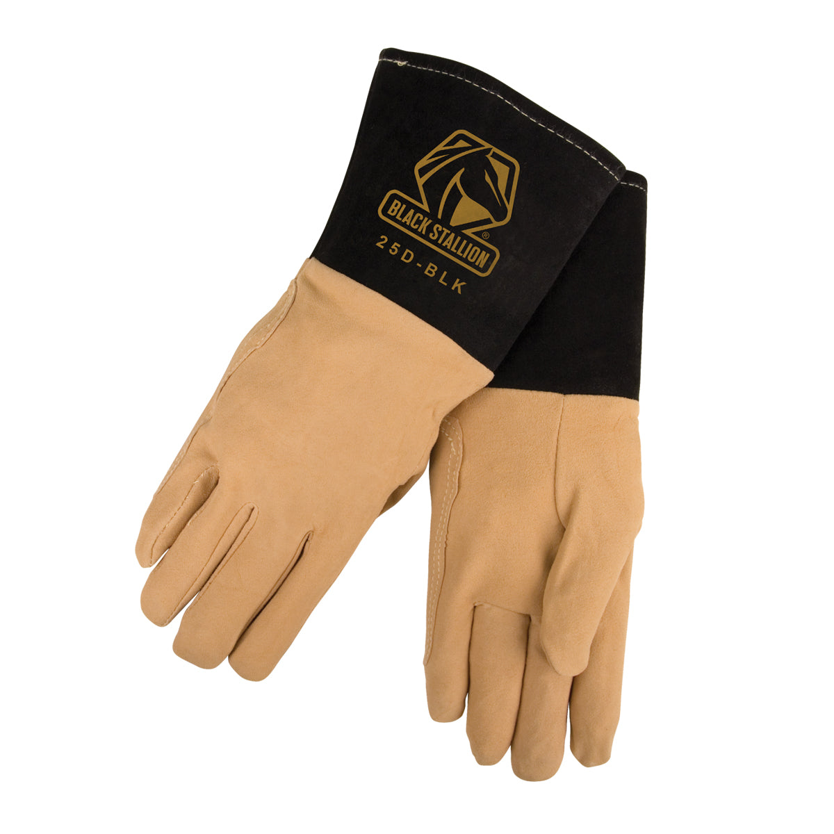 Black Stallion Premium Deerskin TIG Glove - 25D-BLK