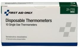 Acme-United Corporation 4" X 4" X 4" White and Black Paper Thermometer