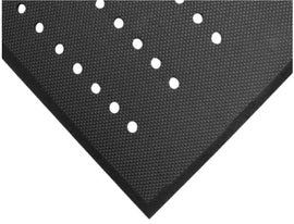 M+A Matting 4' X 6' Black Nitrile / PVS blended Complete Comfort Floor Mat
