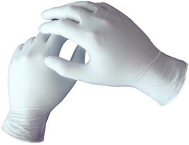 CT International Large White 5 mil Nitrile Powder-Free Disposable Exam Gloves (100 Gloves Per Box)