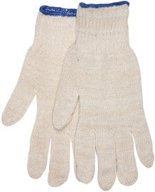 Memphis Glove Natural Small Cotton/Polyester General Purpose Gloves With Knit Wrist Cuff