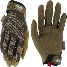 Mechanix Wear® Medium Brown The Original® Synthetic Leather And TrekDry® Full Finger Mechanics Gloves With Hook And Loop Cuff