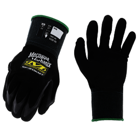 Mechanix Wear Size 8 Black SpeedKnit™ Utility Nylon, Polyester And Foam Full Finger Coated-Knit Work Gloves With Stretch Knit Cuff