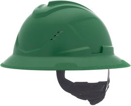 MSA V-Gard® C1™ HDPE Full Brim Hard Hat With 4 Point Ratchet Suspension
