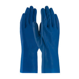 Protective Industrial Products Blue Assurance® Unlined 18 mil Unsupported Latex Chemical Resistant Gloves