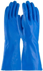 Protective Industrial Products Large Blue Assurance® Flock Lined 15 mil Unsupported Nitrile Chemical Resistant Gloves