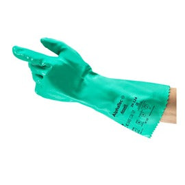 Ansell Green AlphaTec 39-124 Interlock Cotton Chemical Resistant Gloves
