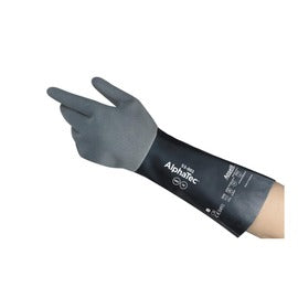 Ansell Black AlphaTec 53-001 Nylon Chemical Resistant Gloves