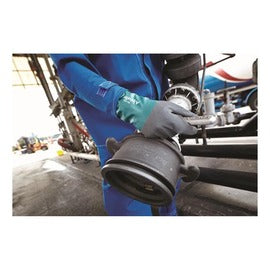 Ansell Gray AlphaTec 58-435 Cotton Flocking Chemical Resistant Gloves