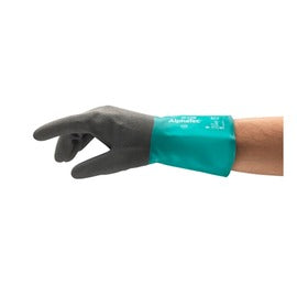 Ansell Green AlphaTec 58-530B Acrylic Chemical Resistant Gloves