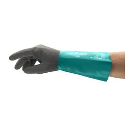 Ansell Green AlphaTec 58-535B Acrylic Chemical Resistant Gloves