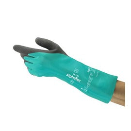 Ansell Green AlphaTec 58-735 Intercept™ Technology Chemical Resistant Gloves