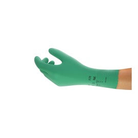 Ansell Green AlphaTec 87-276 Flocked Chemical Resistant Gloves