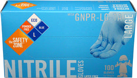 Supply Source Size 9.5 Blue Safety-Zone 3 Mil Latex-Free Nitrile Powder-Free Disposable Exam Gloves (100 gloves per box)