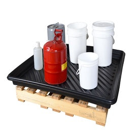 UltraTech 40" X 48" X 3 1/2" Ultra-Utility Black Polyethylene Tray