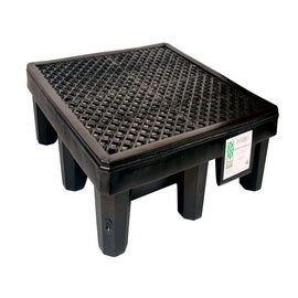UltraTech 53" X 53" X 11 3/4" Ultra-Spill Pallets Black Polyethylene Pallet With Drain