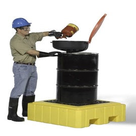 UltraTech 40" X 40" X 12" Ultra-Spill Pallets Plus Models P1 Yellow Polyethylene Without Drain