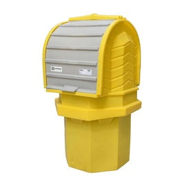 UltraTech 36" X 36" X 66" Ultra-Hard Top P1 Plus Spill Pallets Yellow Polyethylene Without Drain