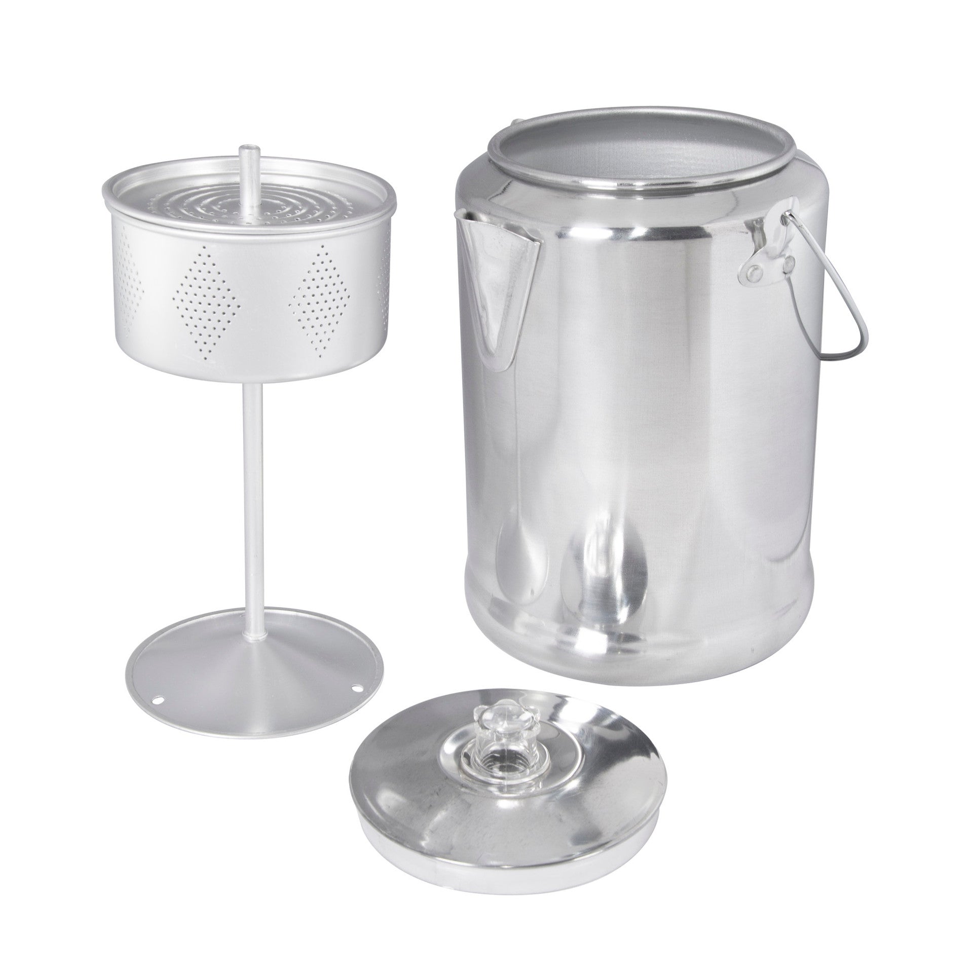 Aluminum Percolator Coffee Pot - 20 Cup-eSafety Supplies, Inc
