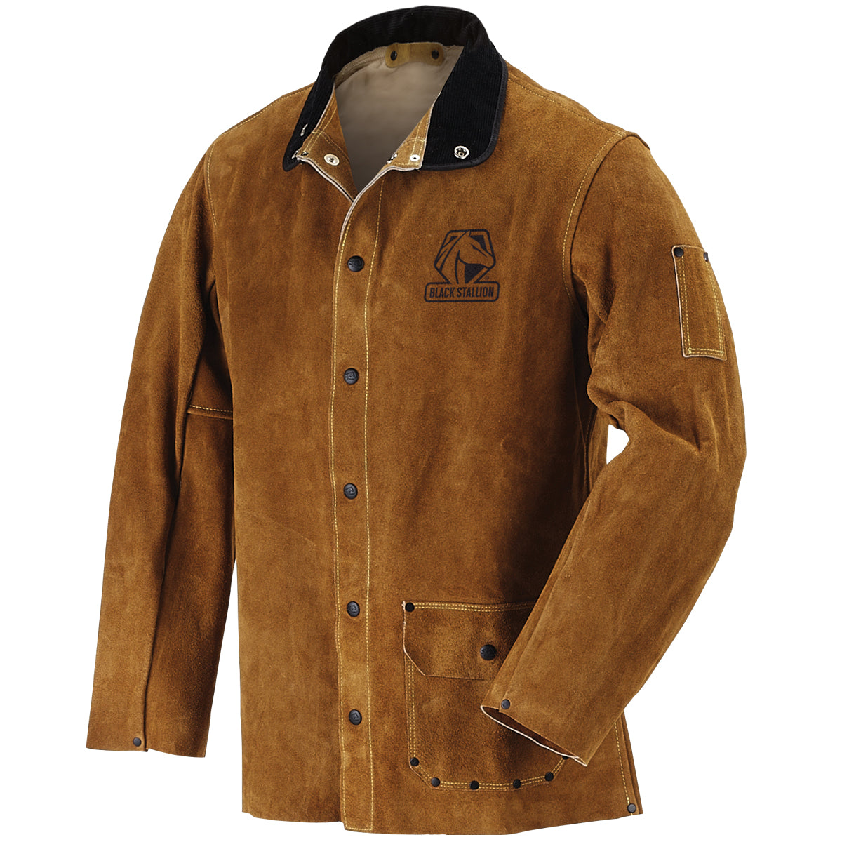 Black Stallion Split Cowhide Welding Jacket - 30WC