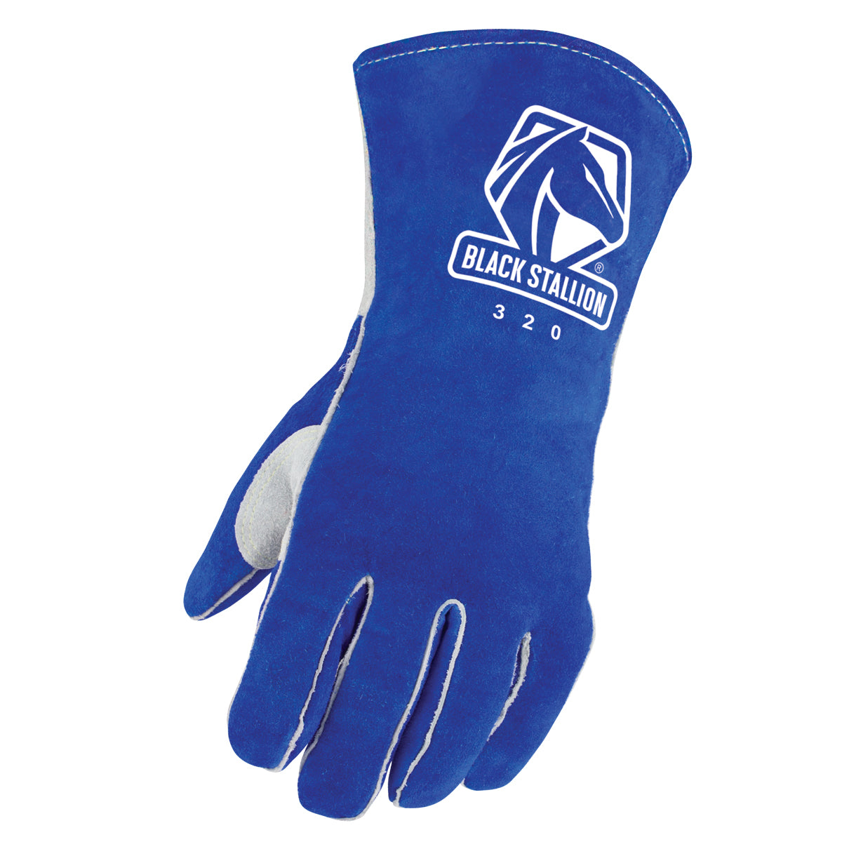 Black Stallion Side Split Cowhide Stick Glove with CushionCore™ Liner, Left Hand Only - 320LH