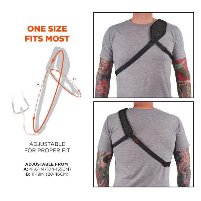 Squids 3143 Barcode Scanner Sling Lanyard - Breakaway Design, Ergonomic Fit, EVA Foam Padding, Adjustable Sling Buckle