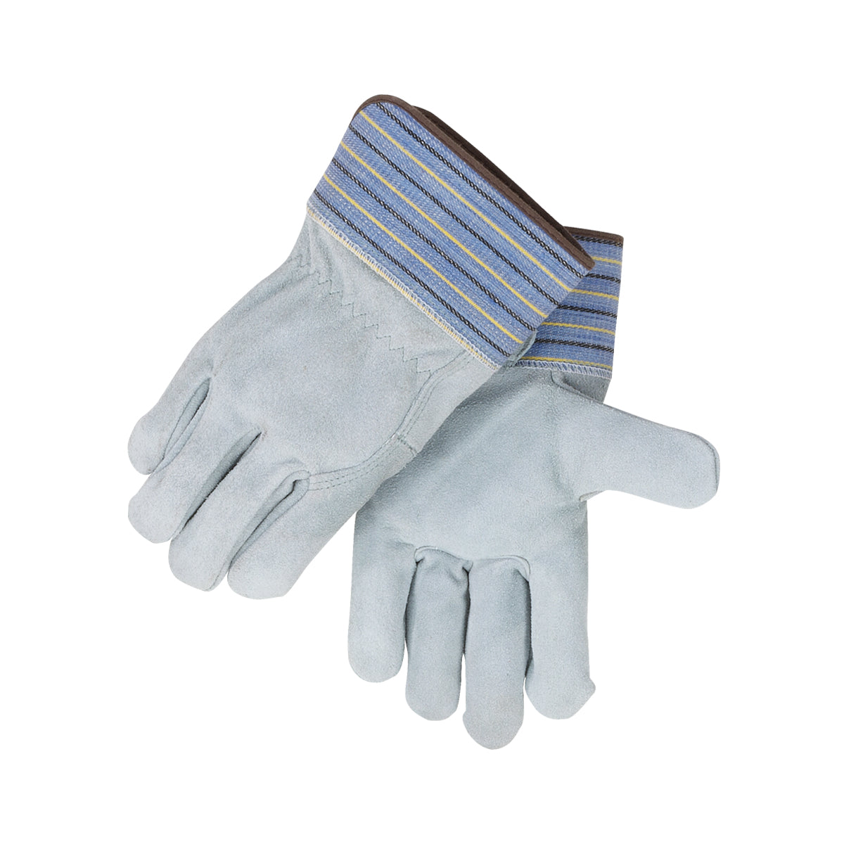 Black Stallion Premium Shoulder Split Cowhide Work Glove with Full Leather Back, Short Cuff - 5FB