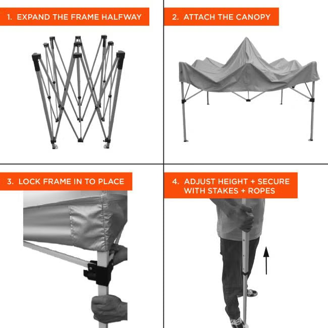 Ergodyne - Shax 6001 Lightweight Pop-Up Tent - 10ft X 10ft
