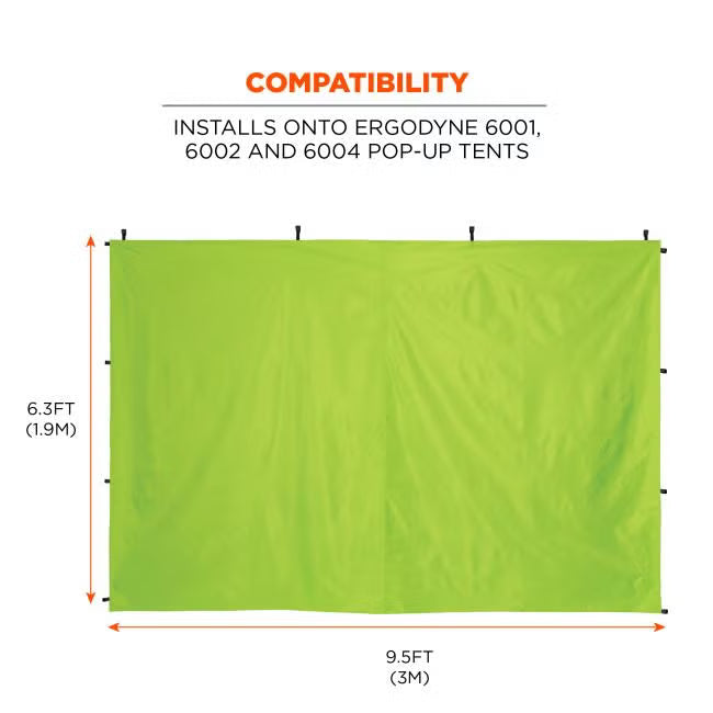 Ergodyne - Shax 6194 Pop-Up Tent Sidewall - 10ft x 10ft Tent