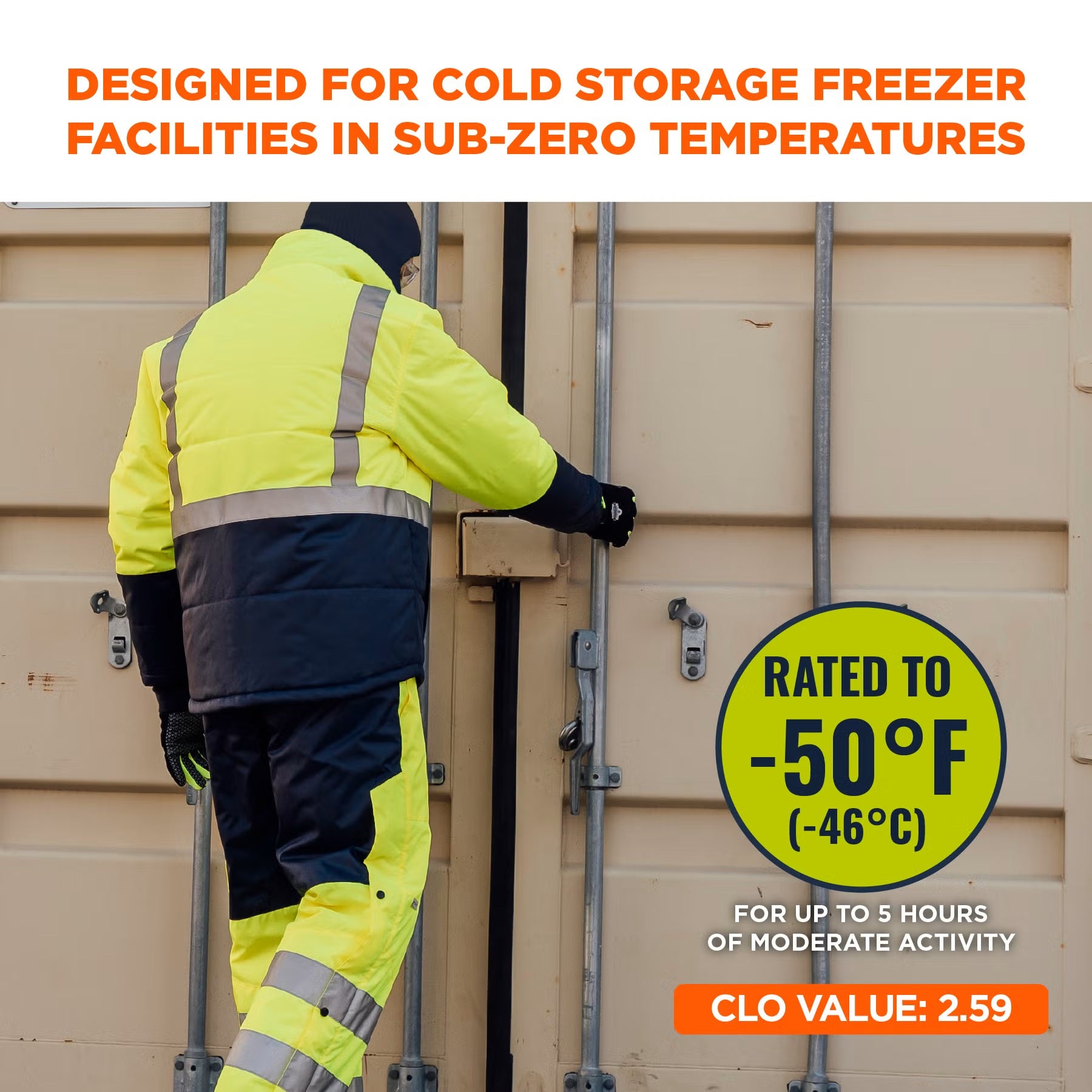 Ergodyne - N-Ferno 6478 Hi-Vis Freezer Jacket - Type R Class 2