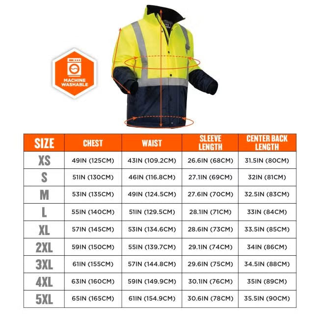 Ergodyne - N-Ferno 6478 Hi-Vis Freezer Jacket - Type R Class 2