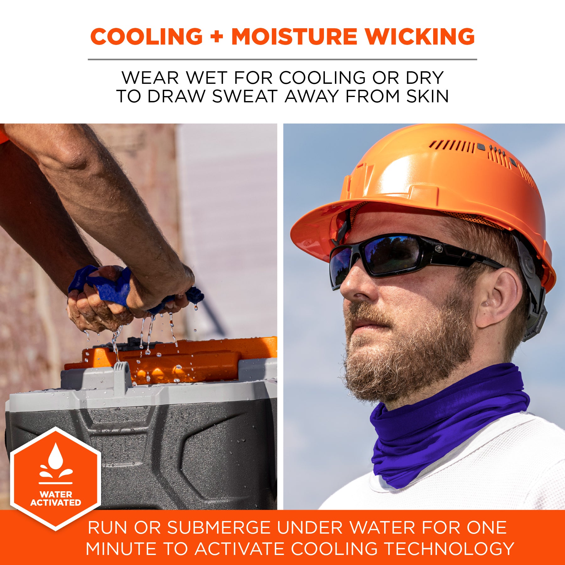 Ergodyne Chill-Its 6493FR FR Cooling Neck Gaiter