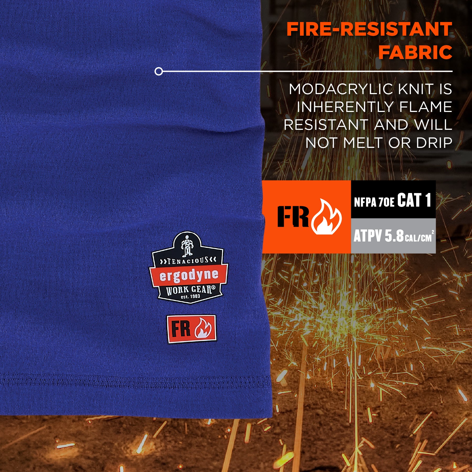 Ergodyne Chill-Its 6493FR FR Cooling Neck Gaiter