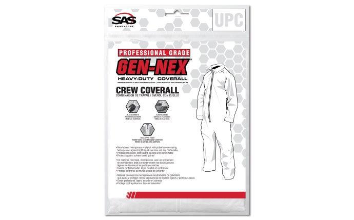 Safety Safety - Gen-Nex® Professional Grade Crew Coveralls - 4 Pack