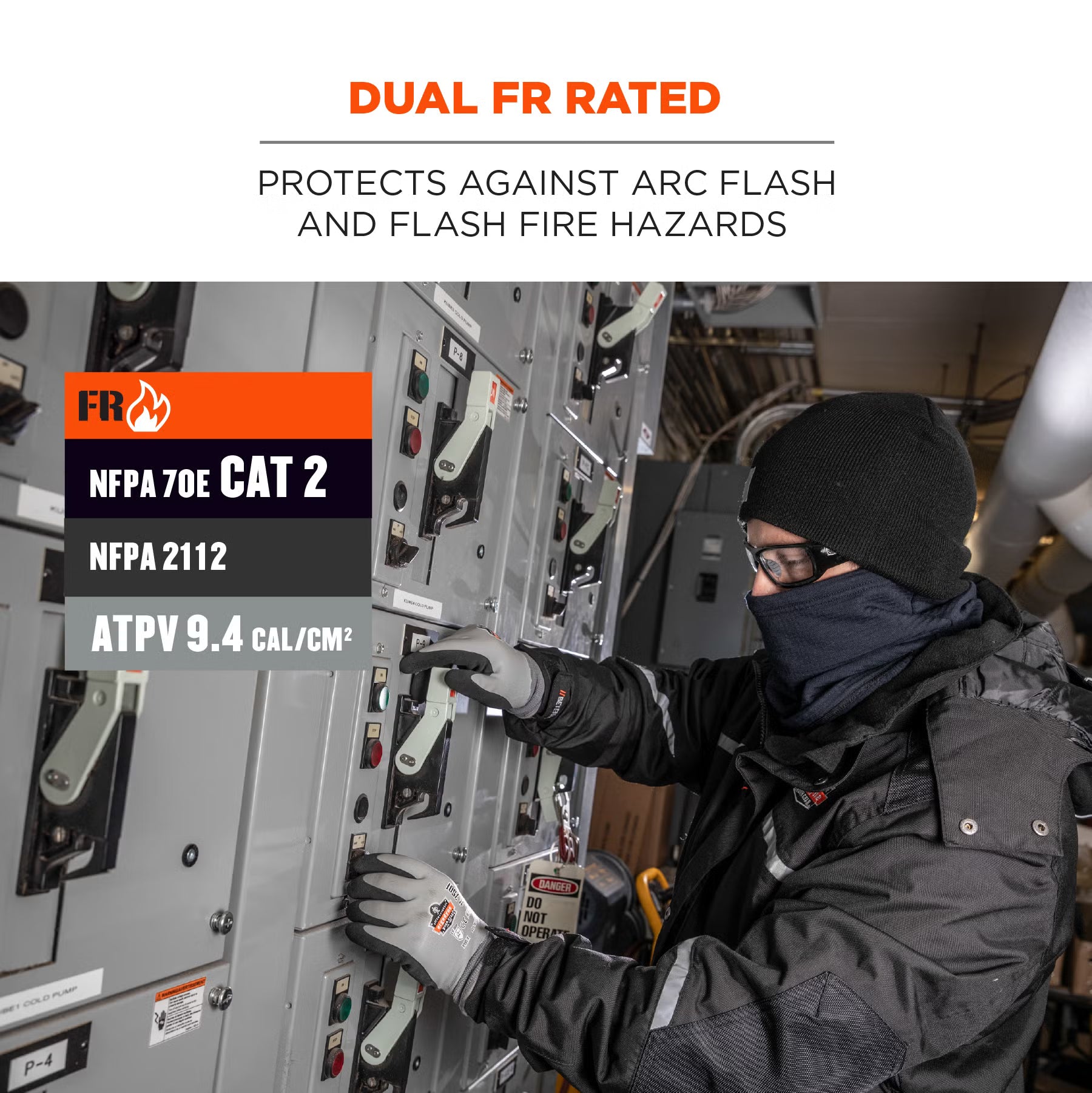 Ergodyne - N-Ferno 6962 FR Neck Gaiter - Dual Compliant, NFPA 70E/NFPA 2112