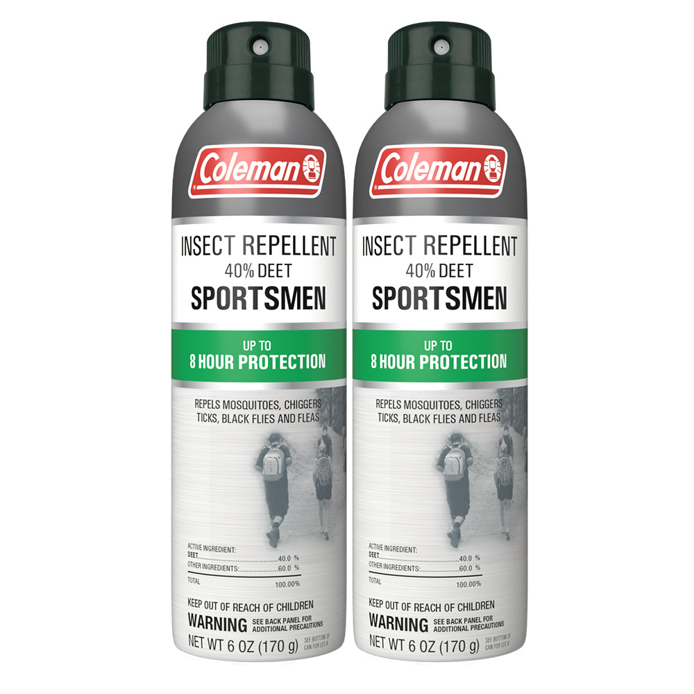 Coleman 40% Deet Insect Repellent - 6 oz. Aerosol TWIN PACK-eSafety Supplies, Inc