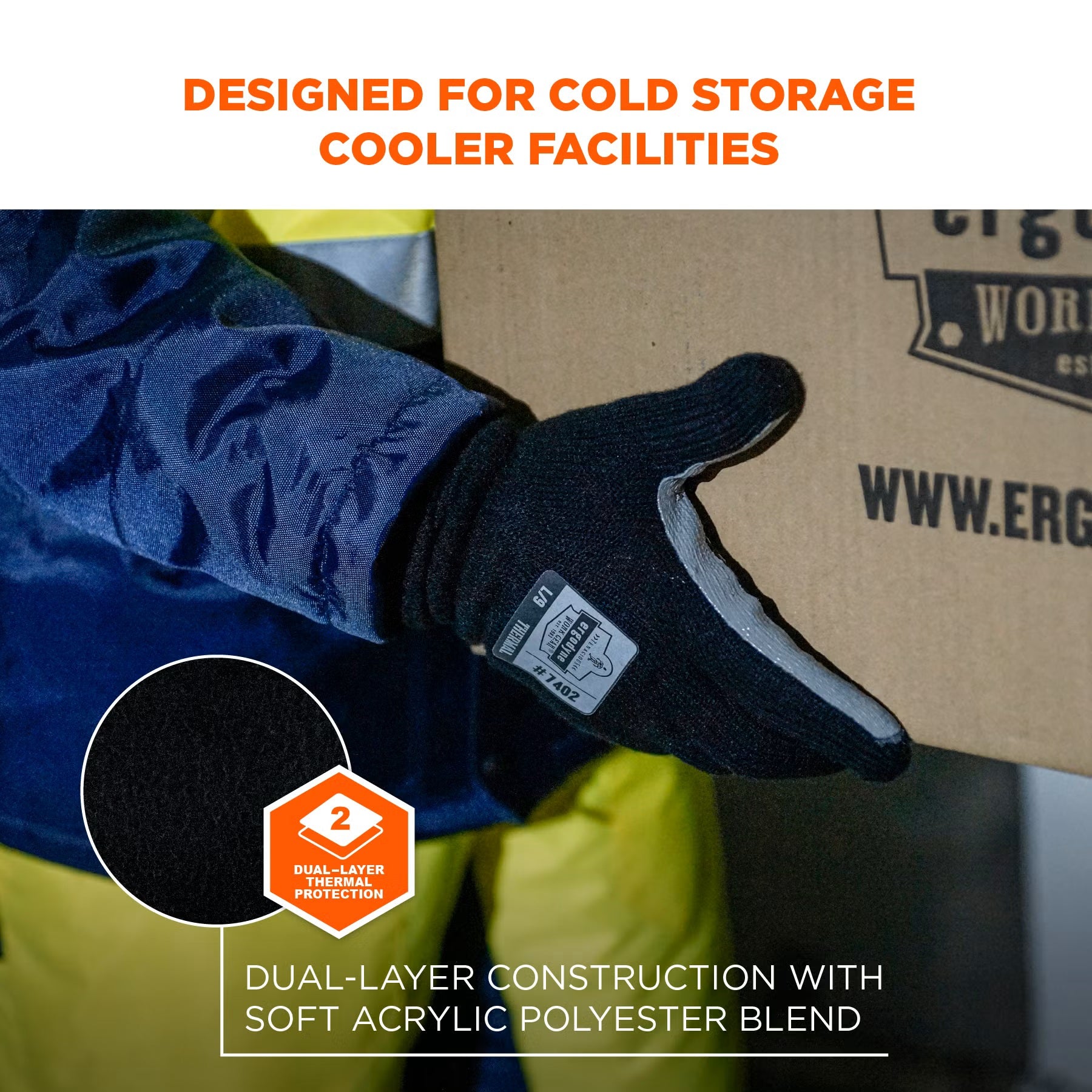 Ergodyne - ProFlex 7402 Thermal Knit Cooler Gloves - Pair