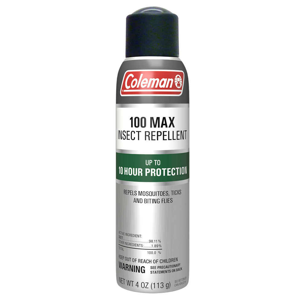 Coleman Max 100% Deet Insect Repellent - 4 oz. Continuous Spray-eSafety Supplies, Inc